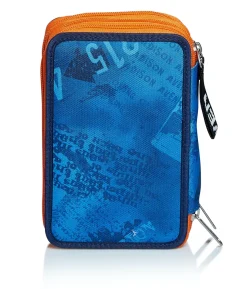 Hot Seven 3 Compartments Pencil Case - Upbeat