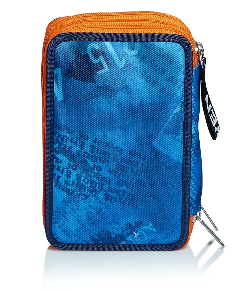 Hot Seven 3 Compartments Pencil Case - Upbeat