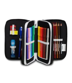 Hot Seven 3 Zip Pencil Case - Juventus