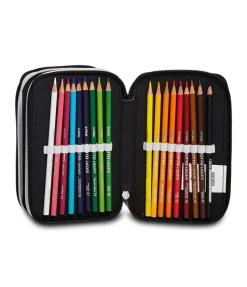 Hot Seven 3 Zip Pencil Case - Juventus