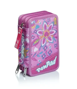 Clearance Seven 3 Zip Pencil Case- Pen Pad -Love Songs