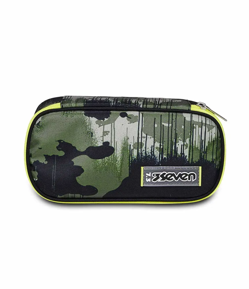 Best Seven Pencil Case ® Round Plus Big - Greenish Wild