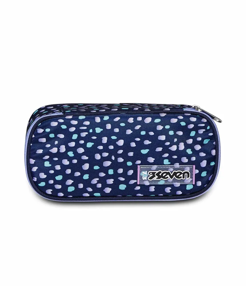 New Seven Pencil Case ® Round Plus Big - Charming Patch