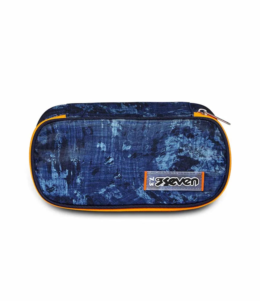 Shop Seven Pencil Case ® Round Plus Big - Deeply Indigo