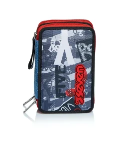 Flash Sale Seven ® 3 Compartments Pencil Case - Urban Rock