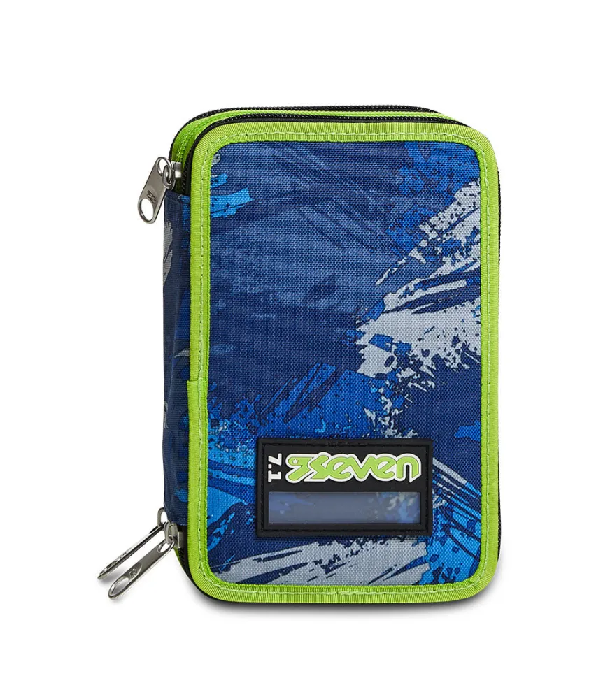 Fashion Seven ® 3 Zip Pencil Case - Crafter Boy