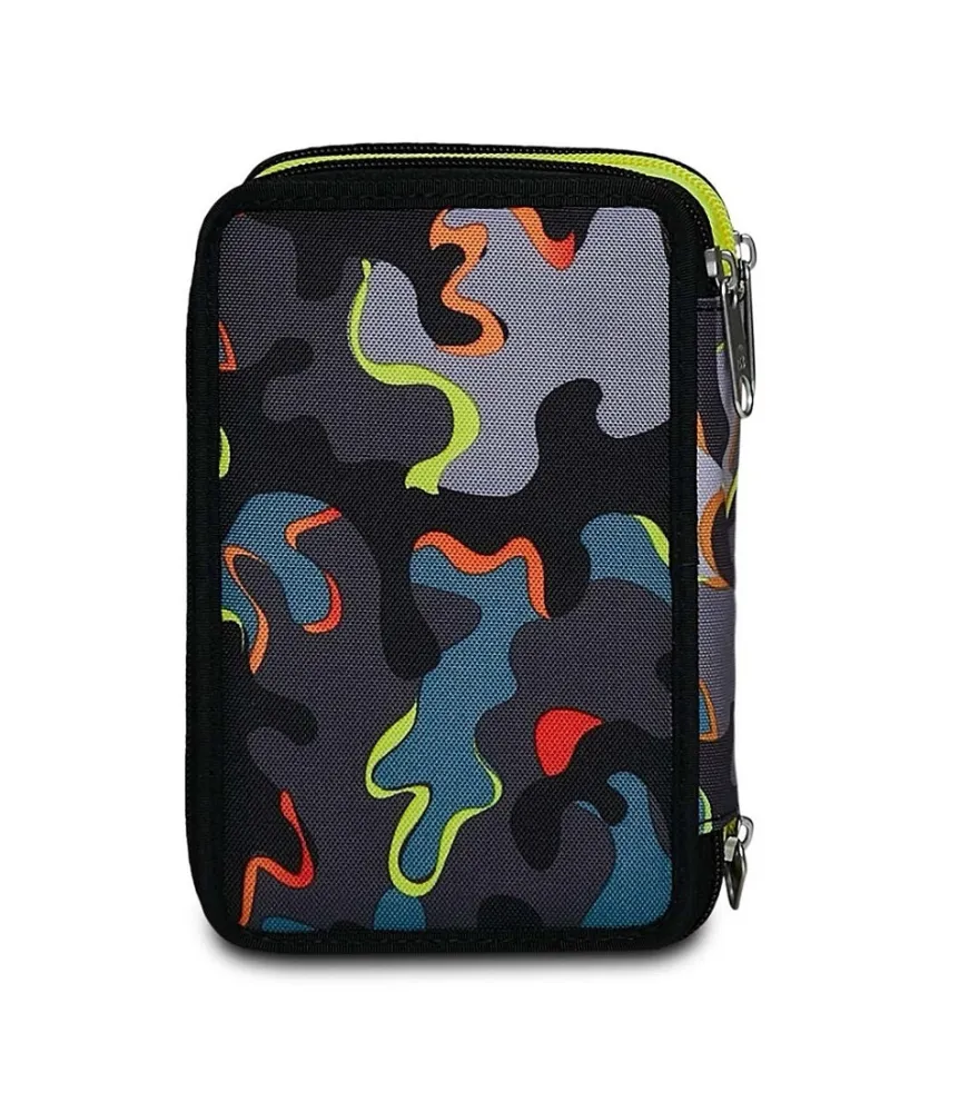 Hot Seven ® 3 Zip Pencil Case - Dye On