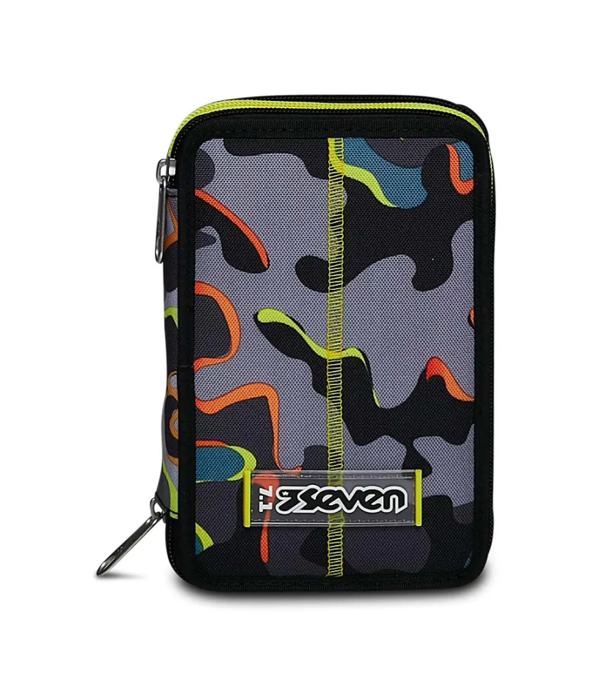 Hot Seven ® 3 Zip Pencil Case - Dye On
