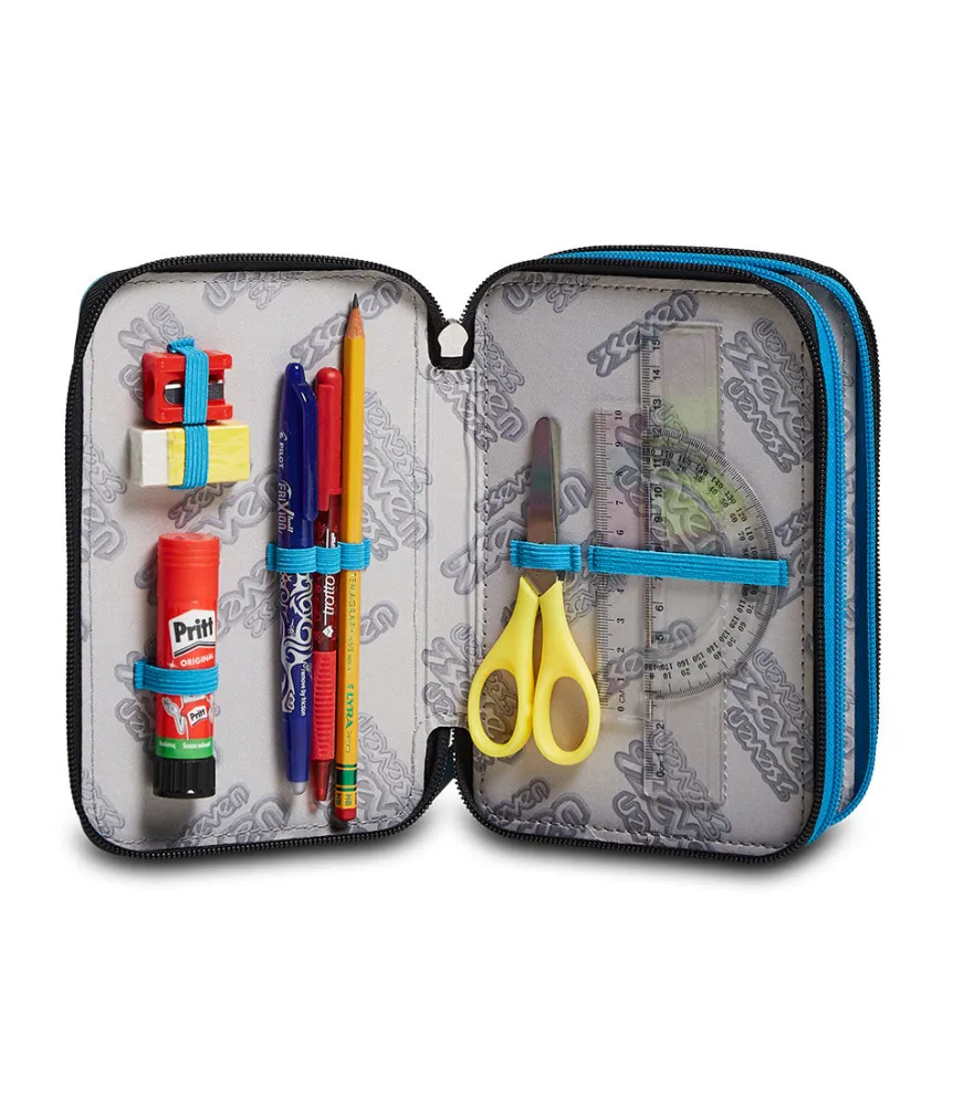 Hot Seven ® 3 Zip Pencil Case - Dripped Boy