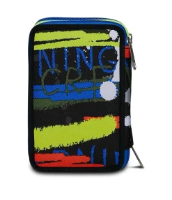 Hot Seven ® 3 Zip Pencil Case - Fluo Belts