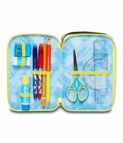 Best Sale Seven ® 3 Zip Pencil Case - Greenish Wild