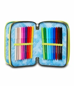 Best Sale Seven ® 3 Zip Pencil Case - Greenish Wild