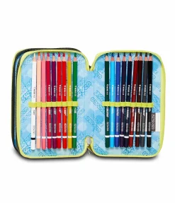 Best Sale Seven ® 3 Zip Pencil Case - Greenish Wild
