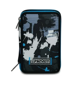 Best Seven ® 3 Zip Pencil Case - Hue Stains