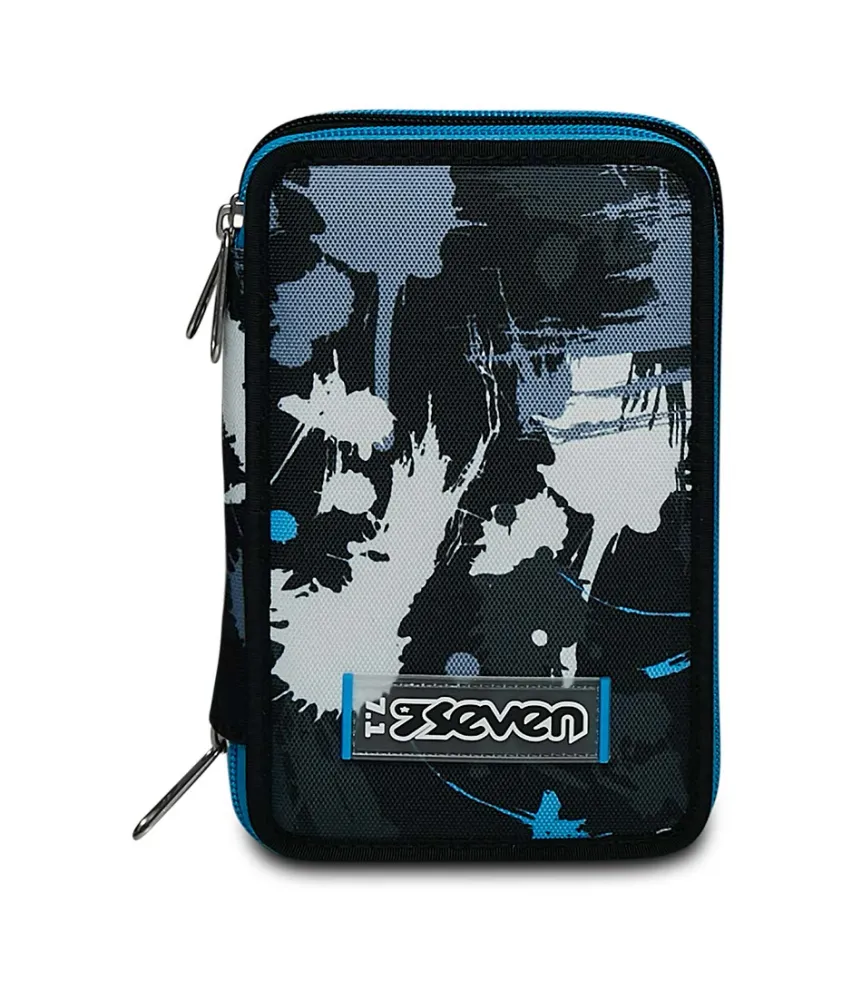Best Seven ® 3 Zip Pencil Case - Hue Stains
