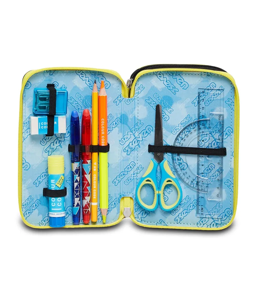 Hot Seven ® 3 Zip Pencil Case - Led Balloon