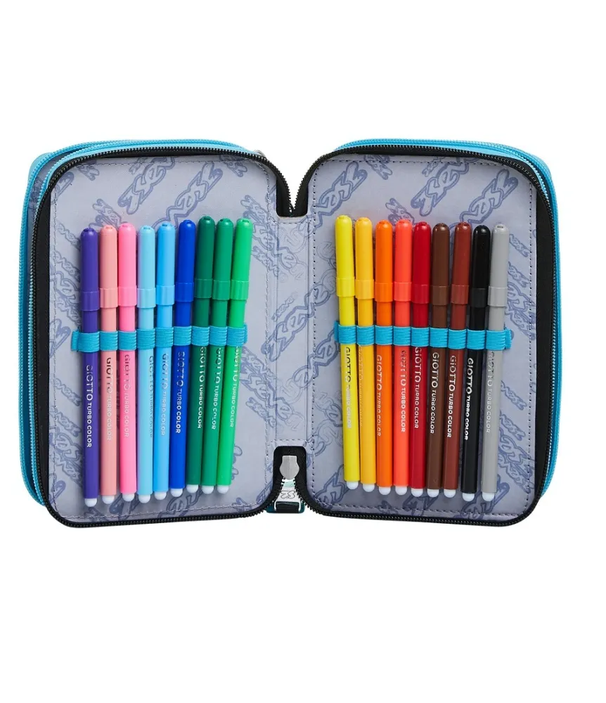 Hot Seven ® 3 Zip Pencil Case - Personal Art