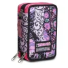 Discount Seven ® 3 Zip Pencil Case - Rosegrove Girl