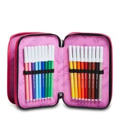 Discount Seven ® 3 Zip Pencil Case - Rosegrove Girl
