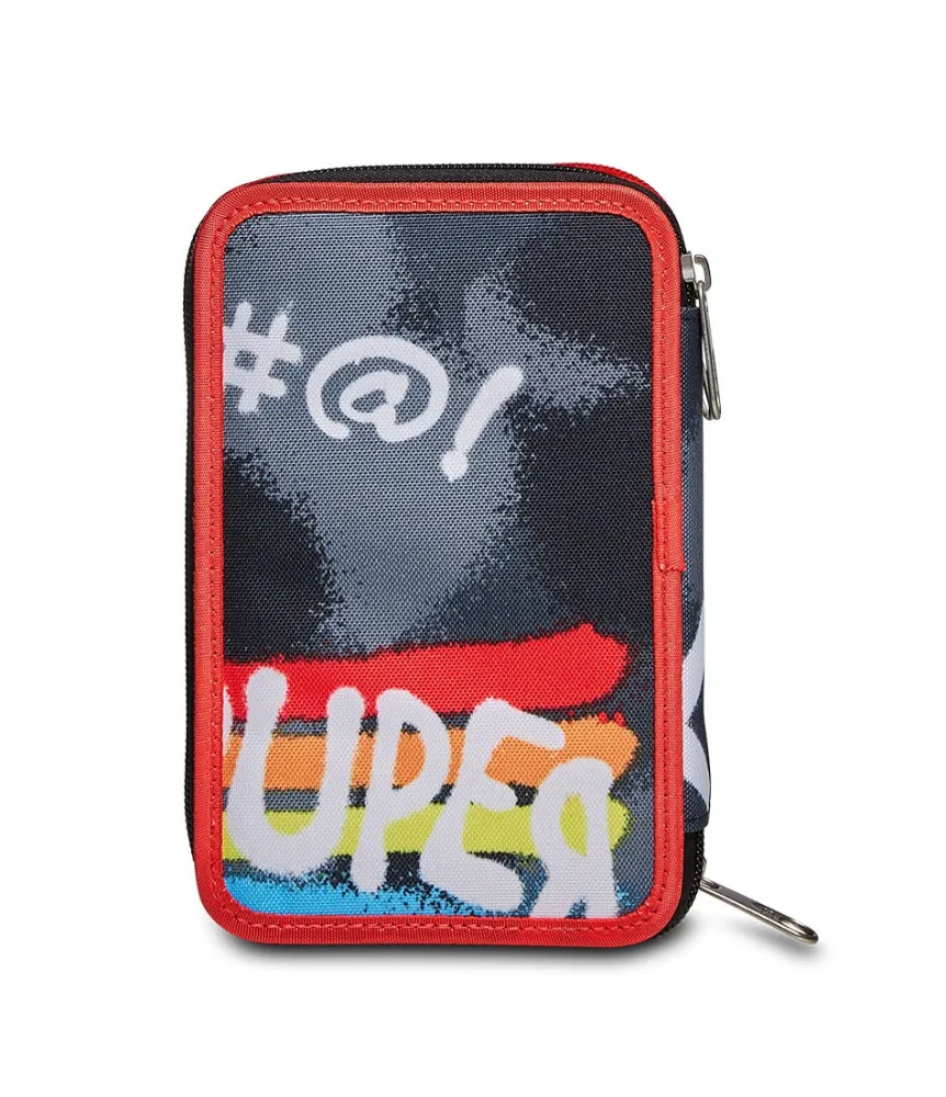 Shop Seven ® 3 Zip Pencil Case - Rock On Boy