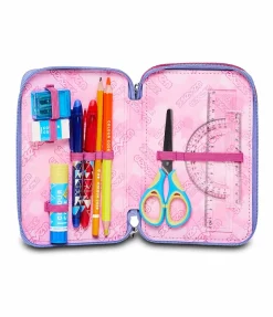 Discount Seven ® 3 Zip Pencil Case - Shading Heart