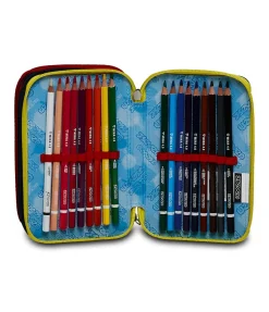 Sale Seven ® 3 Zip Pencil Case - Spray Wall
