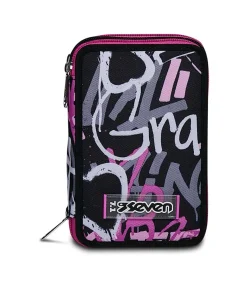 Cheap Seven ® 3 Zip Pencil Case - Chulky