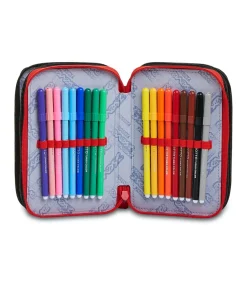 Fashion Seven ® 3 Zip Pencil Case - Take The Field
