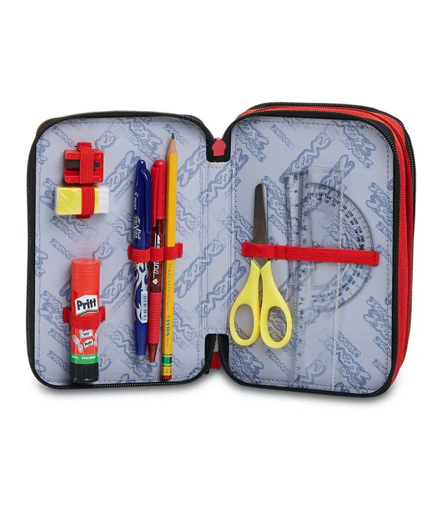 Fashion Seven ® 3 Zip Pencil Case - Take The Field