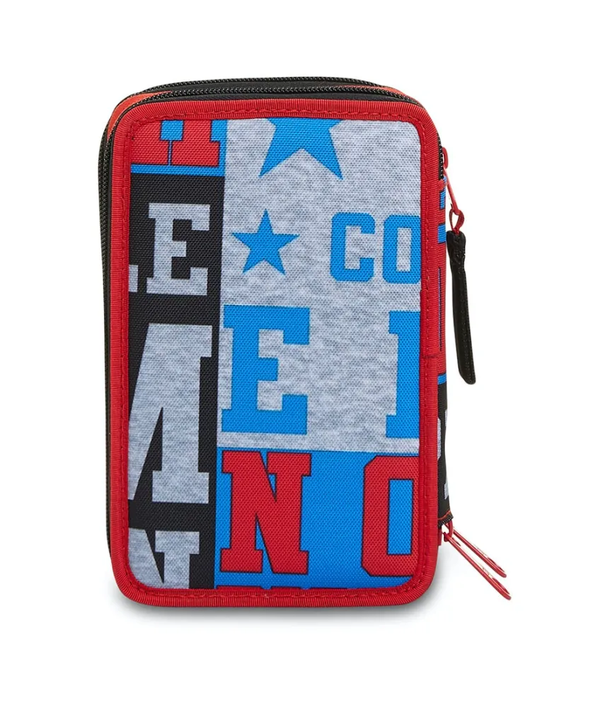 Fashion Seven ® 3 Zip Pencil Case - Take The Field