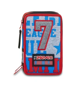 Fashion Seven ® 3 Zip Pencil Case - Take The Field
