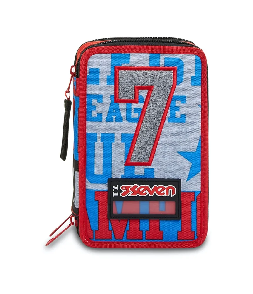 Fashion Seven ® 3 Zip Pencil Case - Take The Field