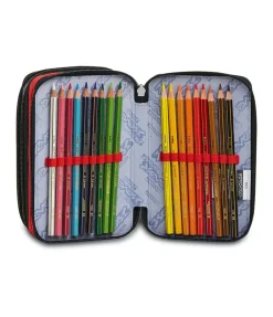 Flash Sale Seven ® 3 Zip Pencil Case - Underground Soil