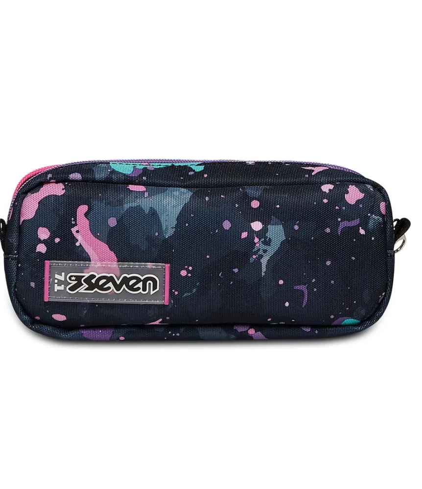 Clearance Seven ® Double Pencil Bag - Fluo String Girl