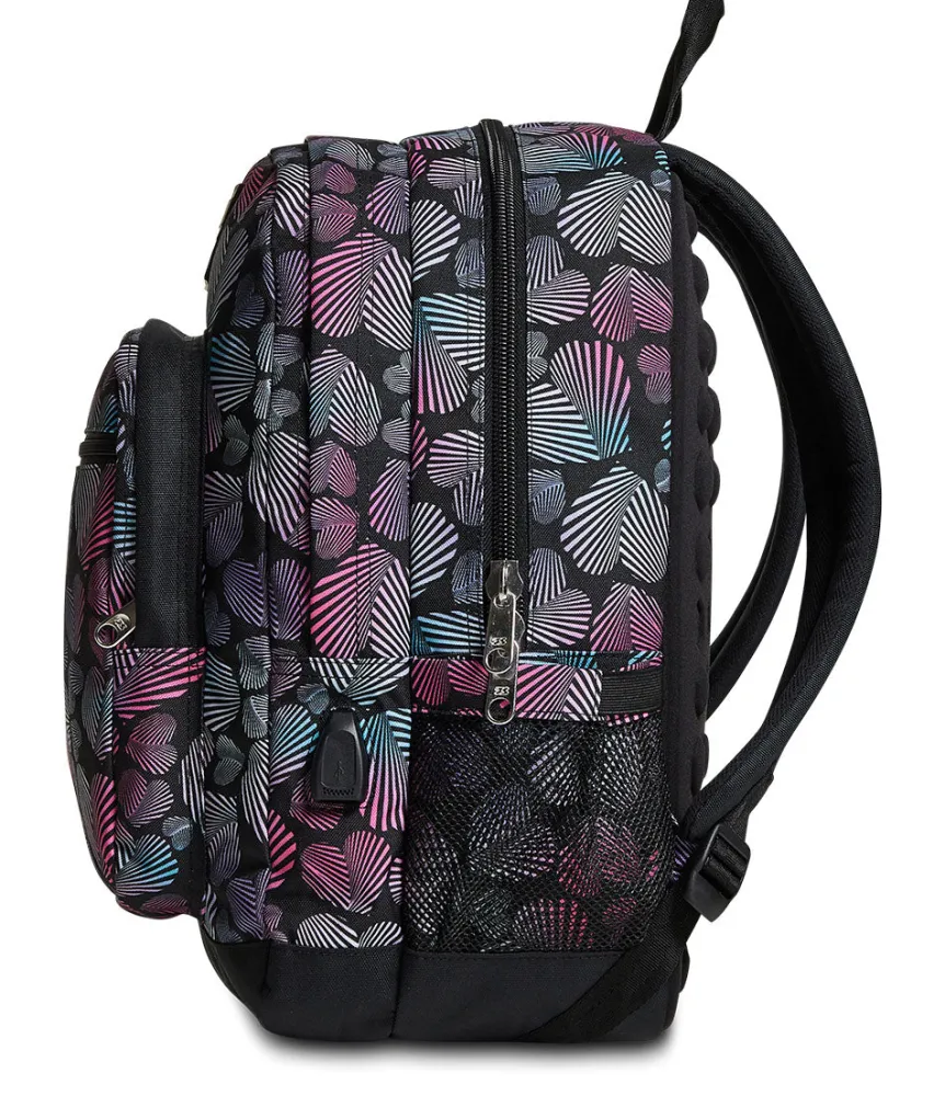 Discount Seven ® Freethink Girl Backpack - With Usb-Plug
