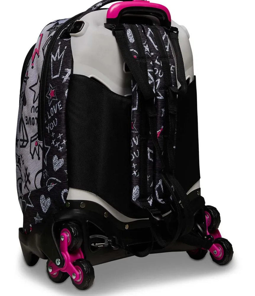 New Seven ® Jack Trolley 3 Wheels - Zipper Glamy