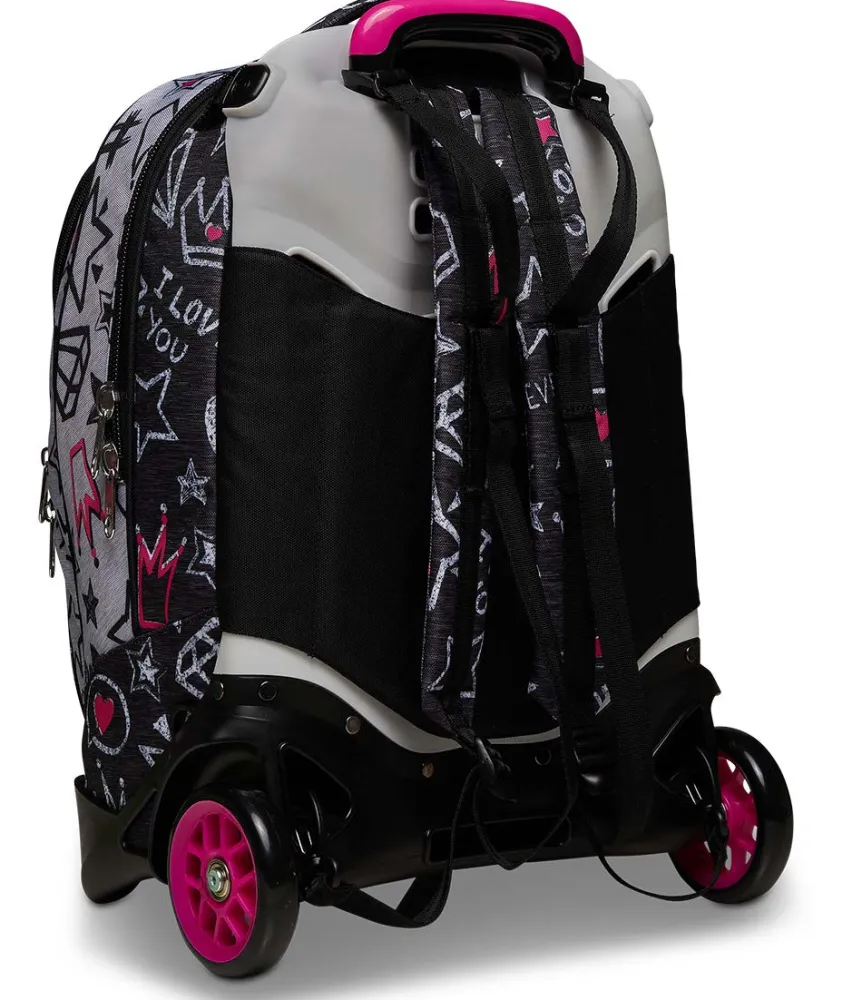 Fashion Seven ® Jack Trolley 2 Wheels - Zipper Glamy