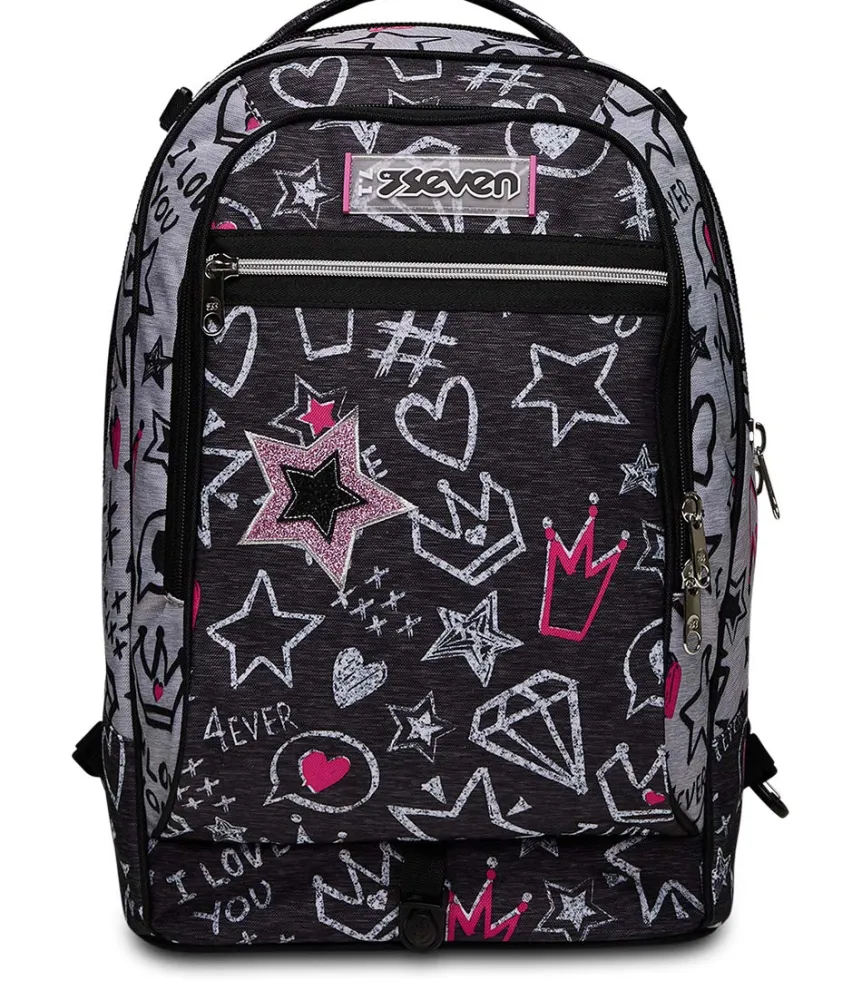 Fashion Seven ® Jack Trolley 2 Wheels - Zipper Glamy