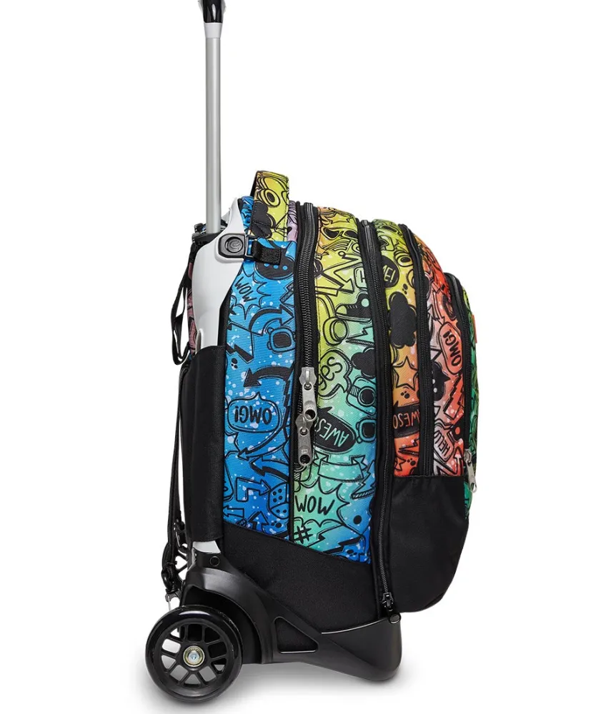 Fashion Seven ® Jack Trolley 2 Wheels Detach - Fluo Stamp