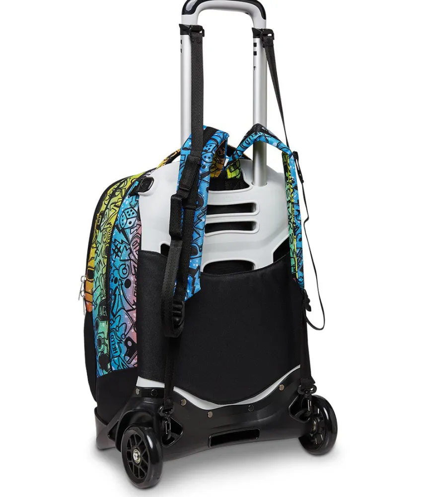Fashion Seven ® Jack Trolley 2 Wheels Detach - Fluo Stamp
