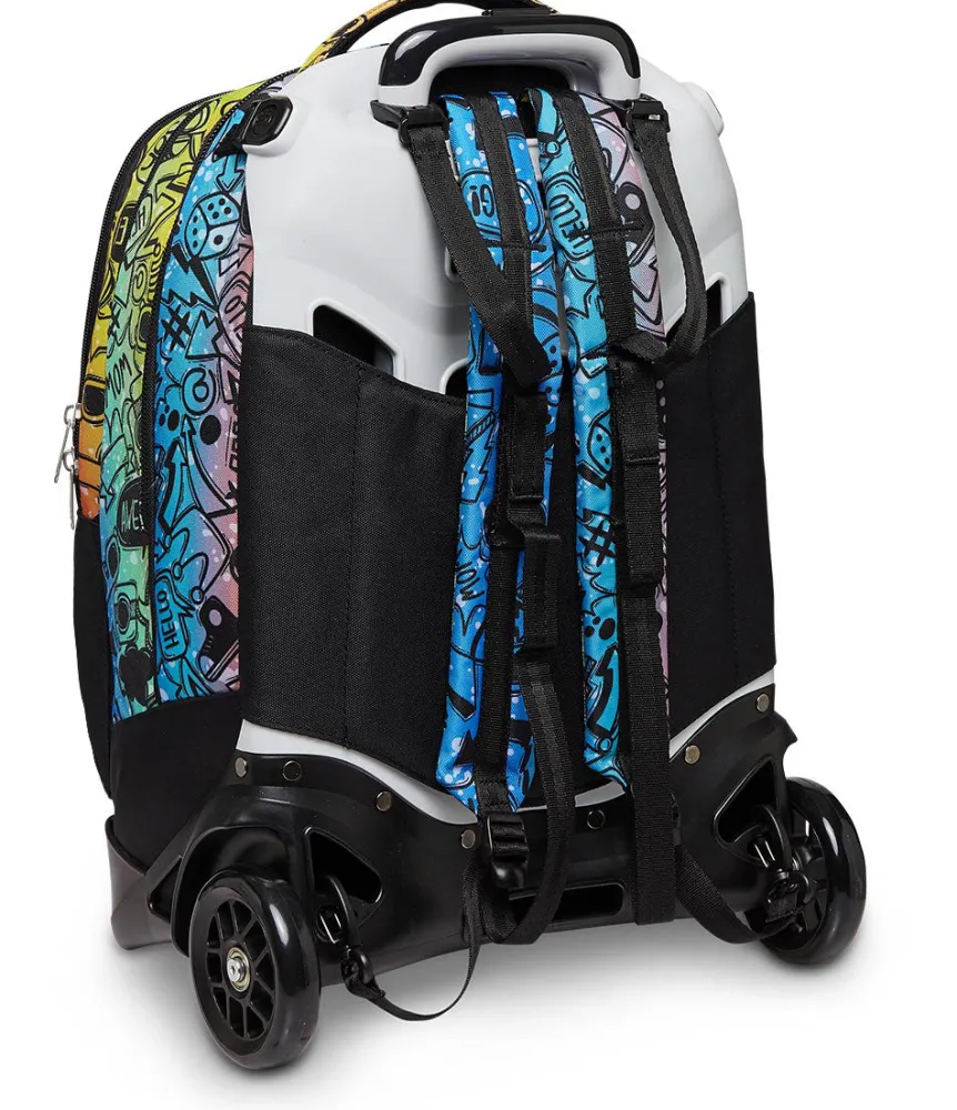 Fashion Seven ® Jack Trolley 2 Wheels Detach - Fluo Stamp