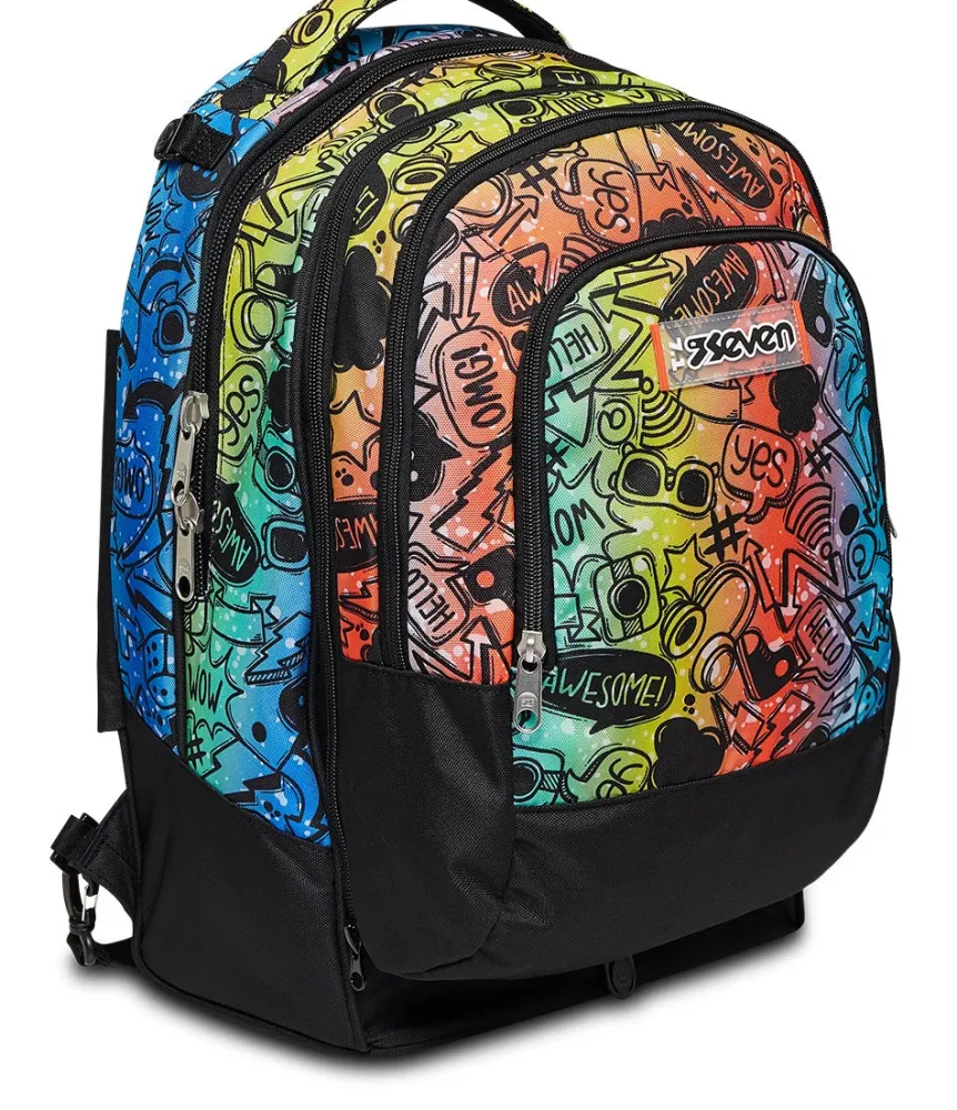 Fashion Seven ® Jack Trolley 2 Wheels Detach - Fluo Stamp
