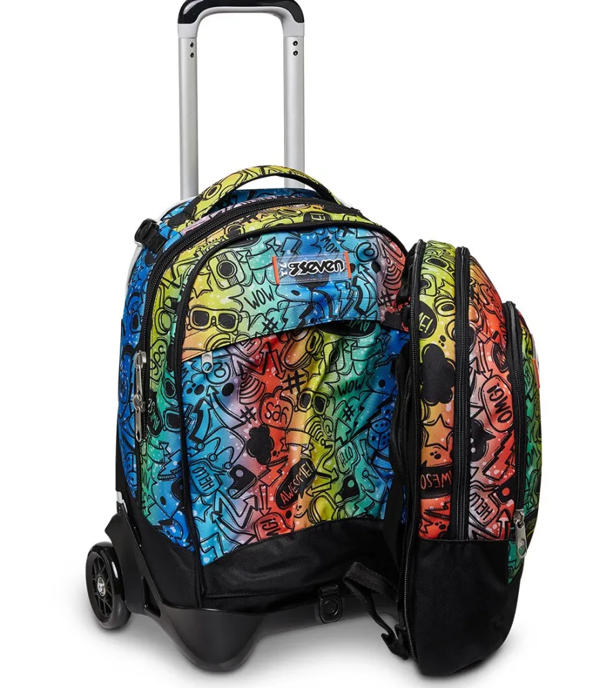 Fashion Seven ® Jack Trolley 2 Wheels Detach - Fluo Stamp