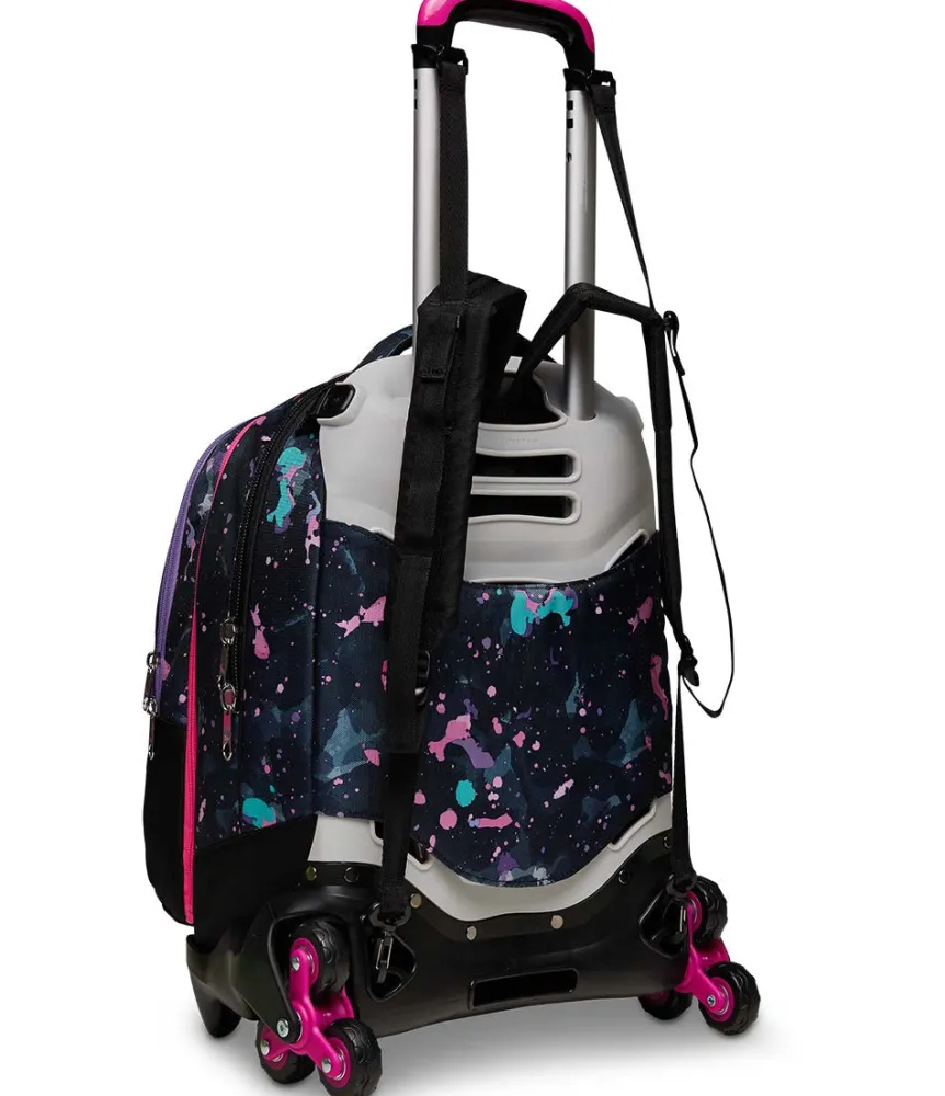 Clearance Seven ® Jack Trolley 3 Wheels Detach - Fluo String Girl