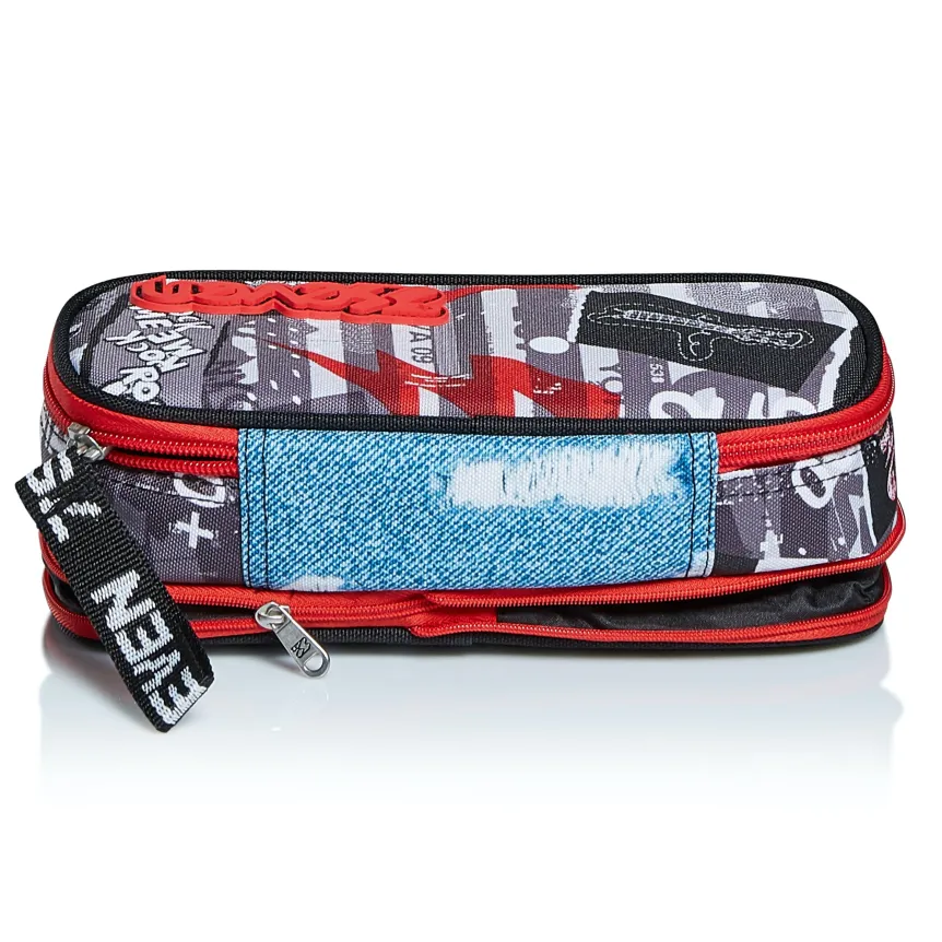 Online Seven ® Round Plus Pencil Bag - Expandable - Urban Rock