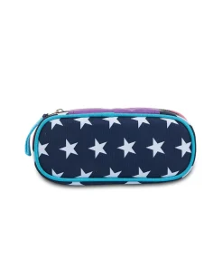 Discount Seven ® Round Plus Pencil Bag - Pinking Blue