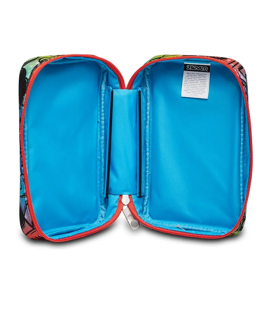 Shop Seven ® Speed Pencil Case - Fluo Stamp
