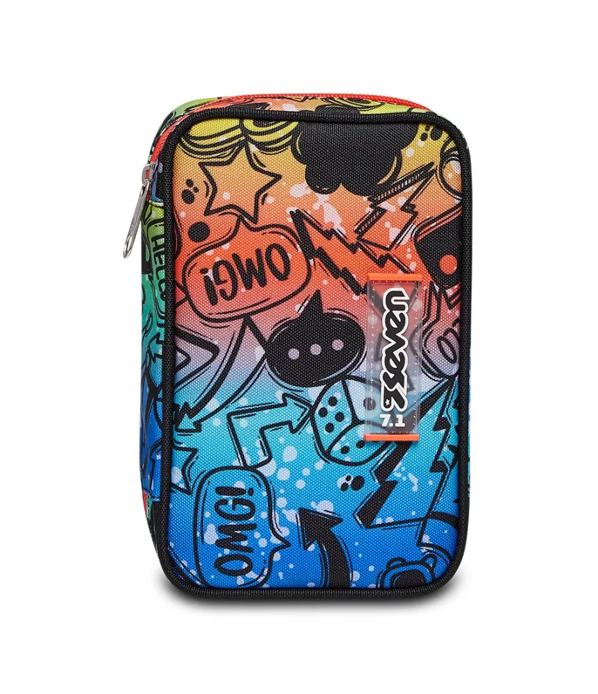 Shop Seven ® Speed Pencil Case - Fluo Stamp