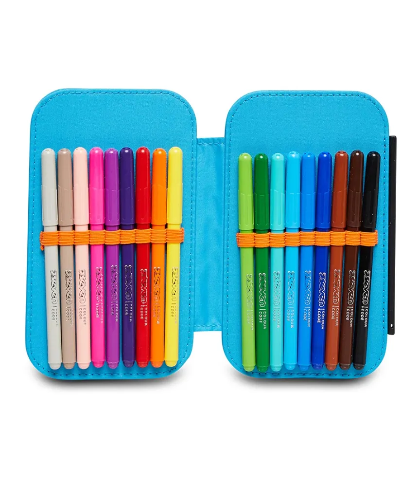Shop Seven ® Speed Pencil Case - Fluo Stamp