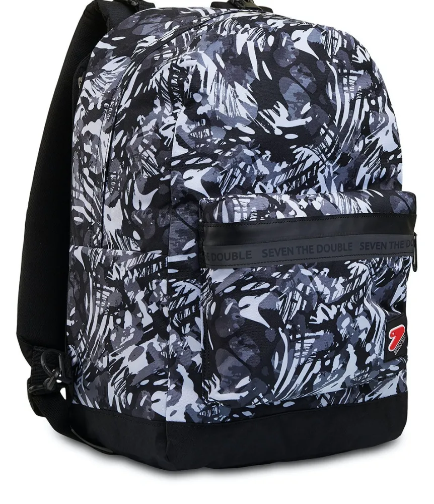 Clearance Seven ® The Double Backpack With Headphones - White Shades